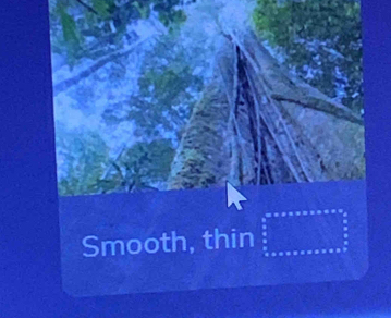 Smooth, thin □