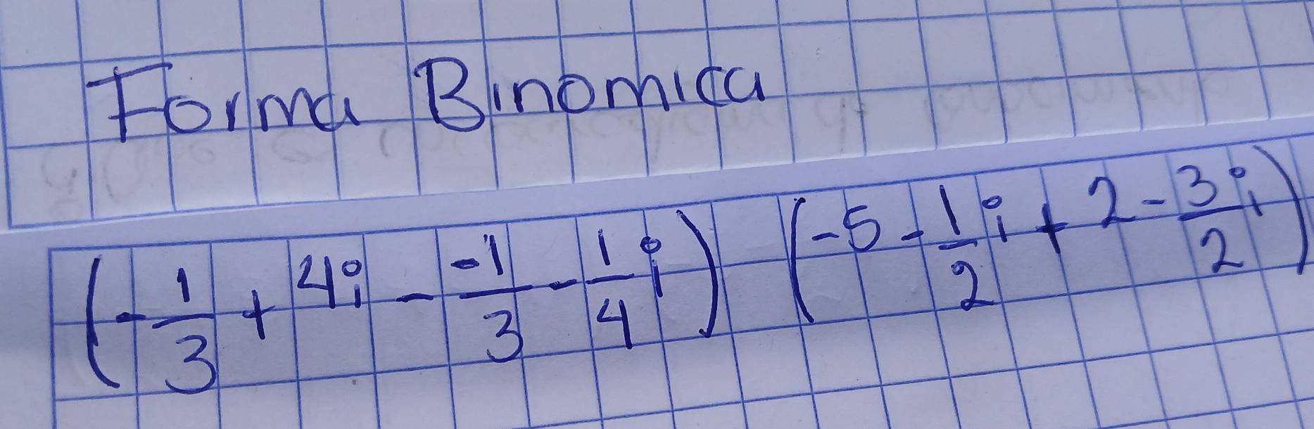 Forma Binomica