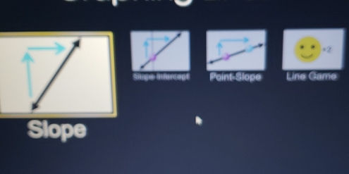 +2
Stape infercept Point-Slope Line Game
Slope