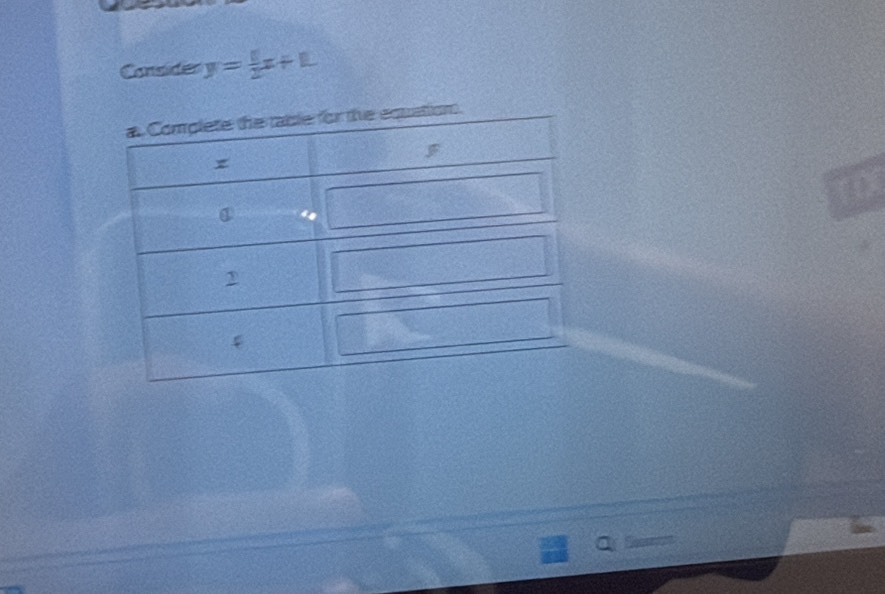 Consider y= 1/2 x+L