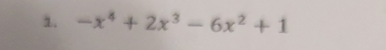 -x^4+2x^3-6x^2+1