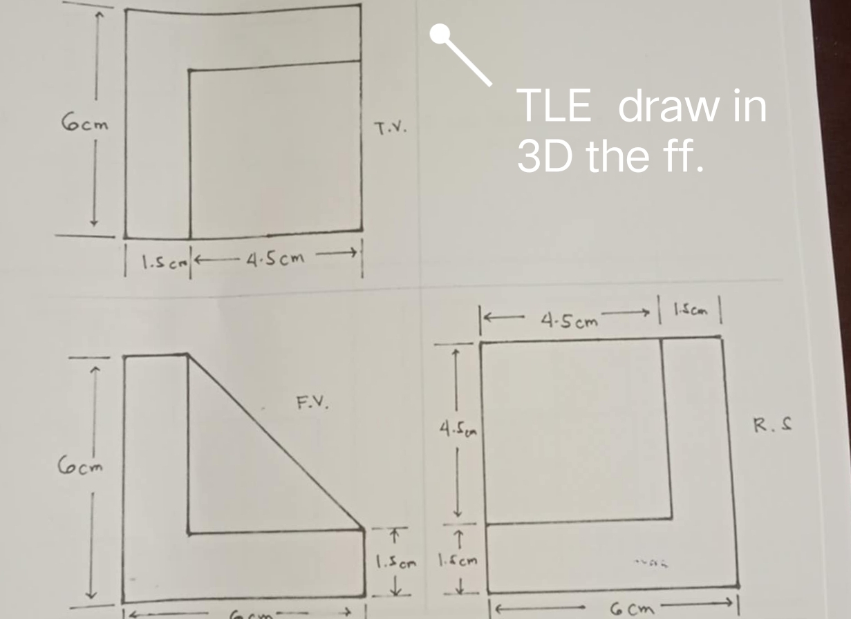 TLE draw in
3D the ff.