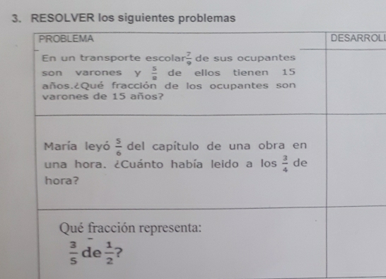 RESOLVER los siguientes problemas
OLI