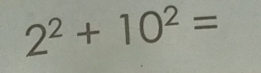 2^2+10^2=