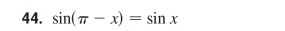 sin (π -x)=sin x