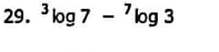 ^3log 7-^7log 3