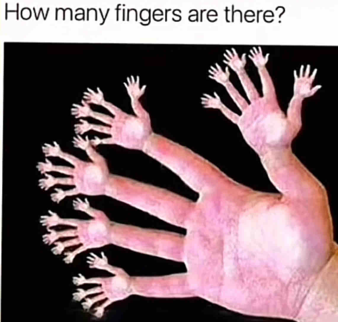 How many fingers are there?