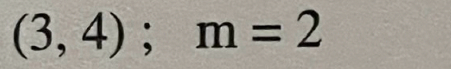 (3,4); m=2