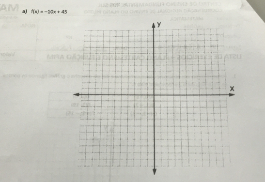 f(x)=-10x+45