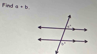 Find a+b.