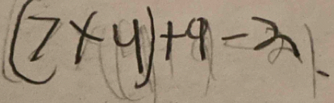 (7* 4)+9-3lambda.