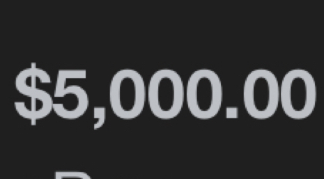 $5,000.00