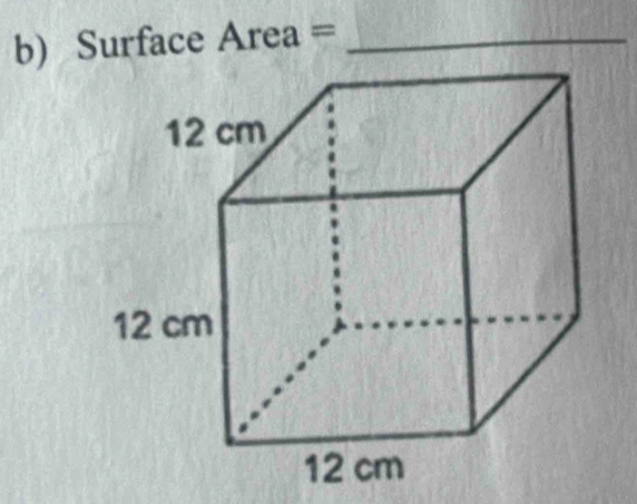 Surface A rea = _