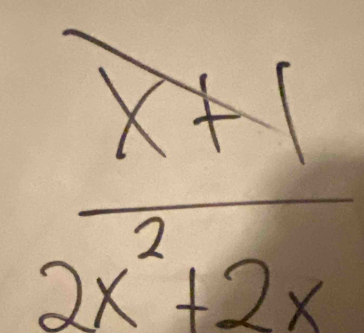  (x+1)/2x^2+2x 