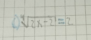 ( sqrt[4](2x-2)=2