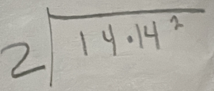 2sqrt(14· 14^2)endarray