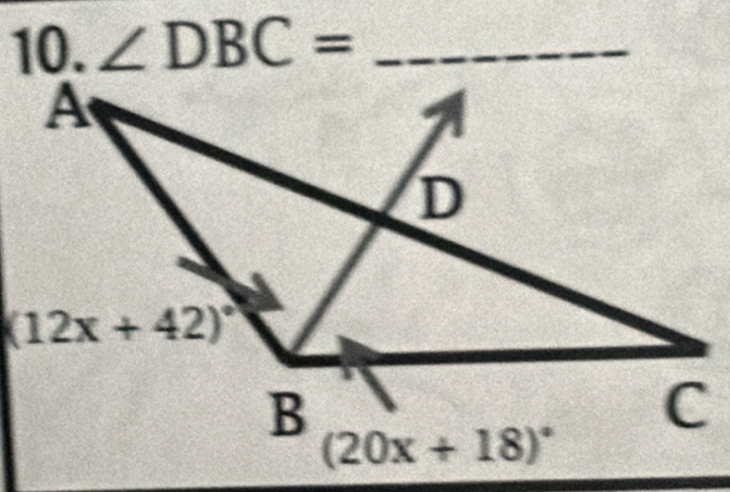 ∠ DBC= _