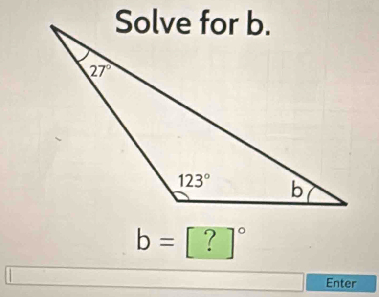 b=[?]^circ 
Enter