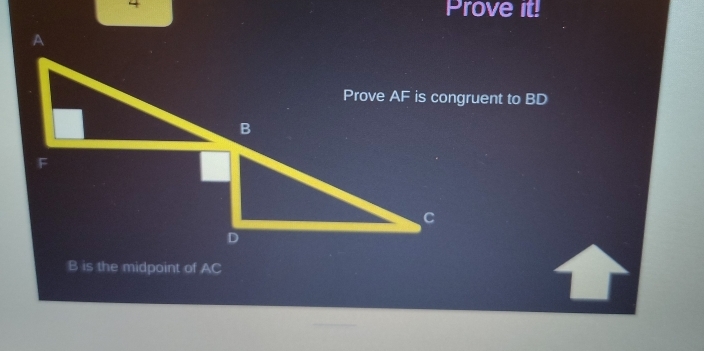 Prove it!
B is the midpoint of AC