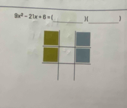 9x^2-21x+6= _) ( )