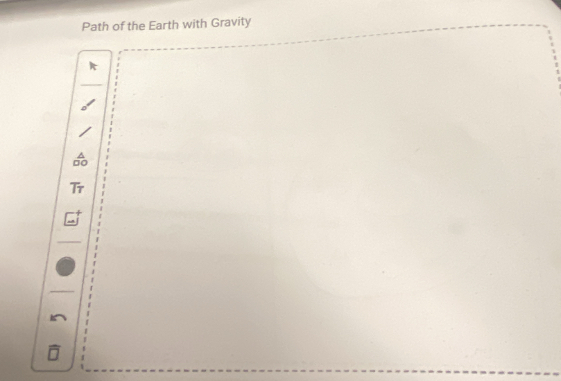 Path of the Earth with Gravity