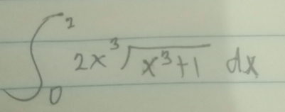 ∈t _0^(22x^3)sqrt(x^3+1)dx