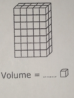 Volume = _  □