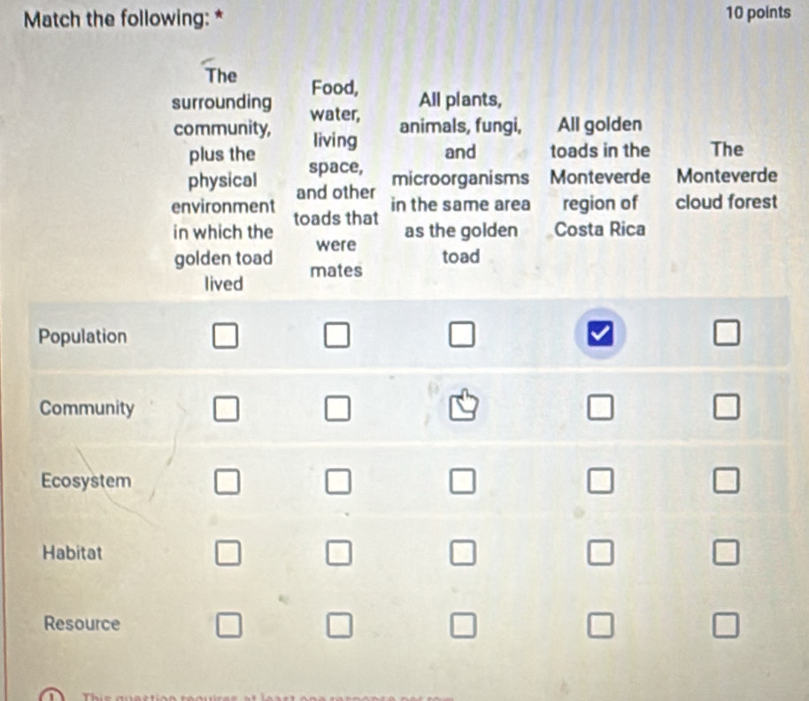 Match the following: * 10 points
e
t