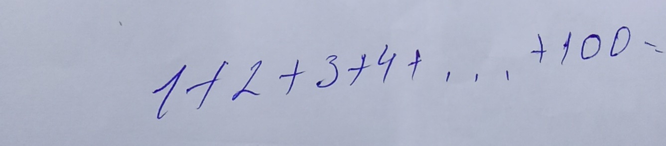 1+2+3+4+...+100=