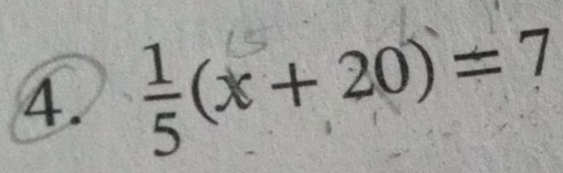 ξ(x+ 20) = 7