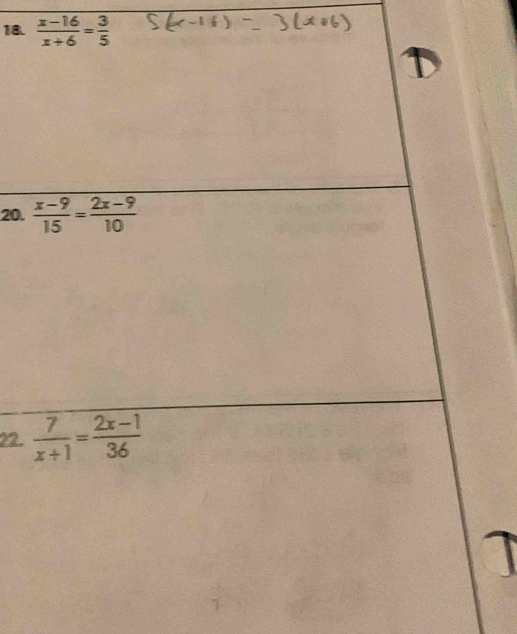  (x-16)/x+6 = 3/5 
20. 
?2. 
a k