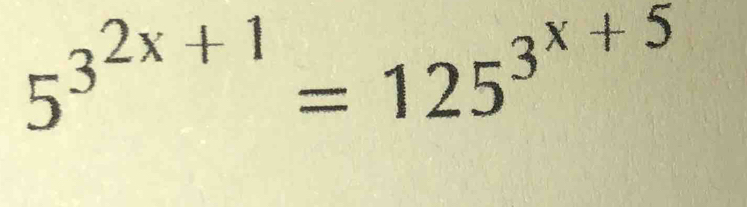 5^(3^2x+1)=125^(3^x+5)