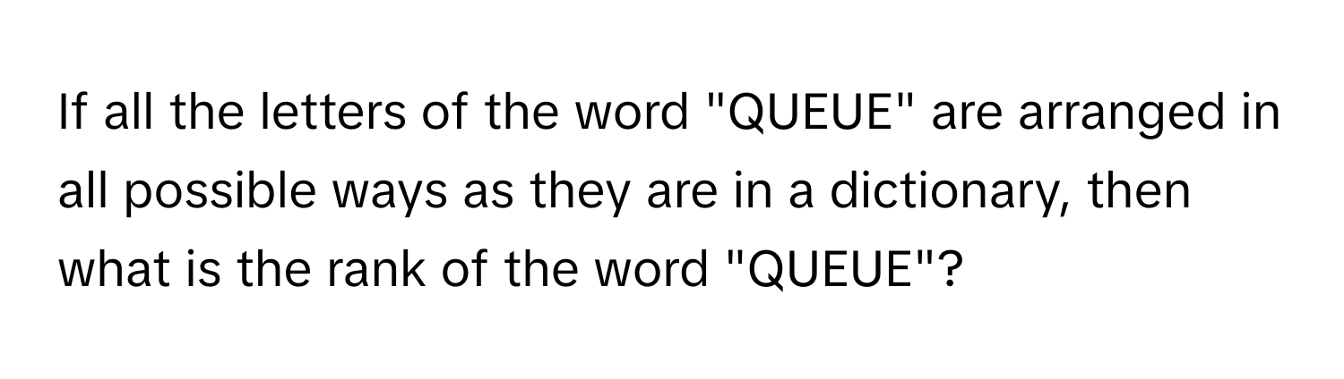 Solved: If all the letters of the word 