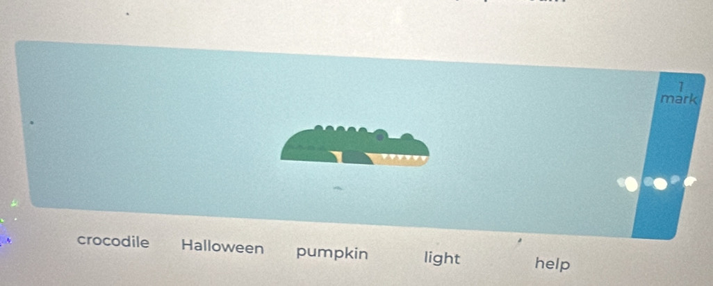 crocodile Halloween pumpkin light help