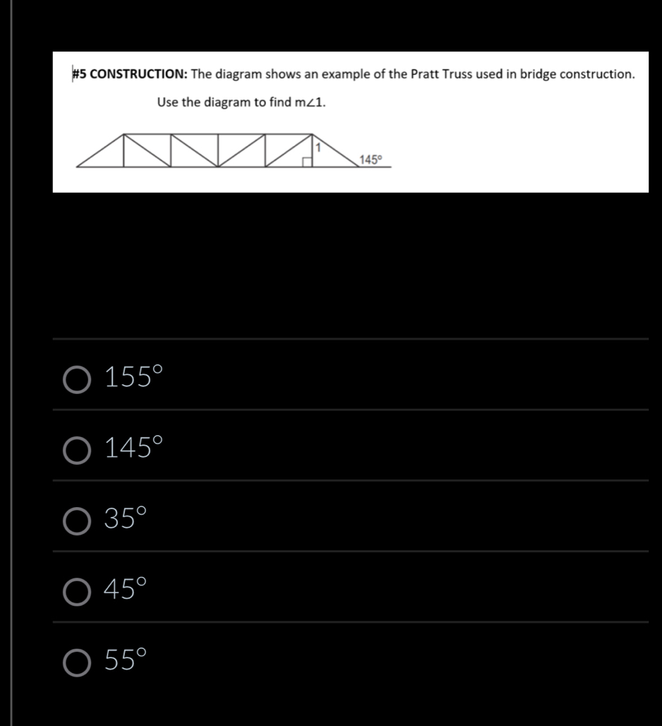 Solved: #5 CONSTRUCTION: The diagram shows an example of the Pratt ...