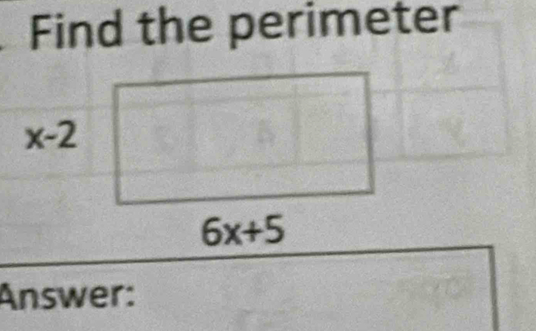 Find the perimeter
Answer: