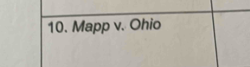 Mapp v. Ohio