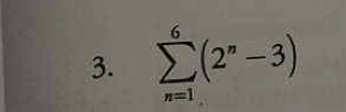 sumlimits _(n=1)^6(2^n-3)