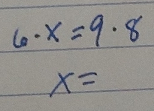 6· x=9· 8
x=