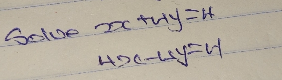 Solve x +V frac 
420-Ly=4