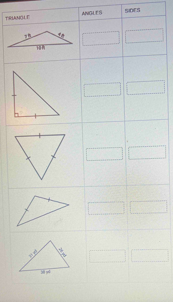 TRIA ANGLES SIDES