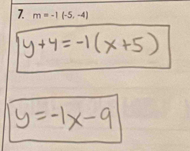 m=-1(-5,-4)