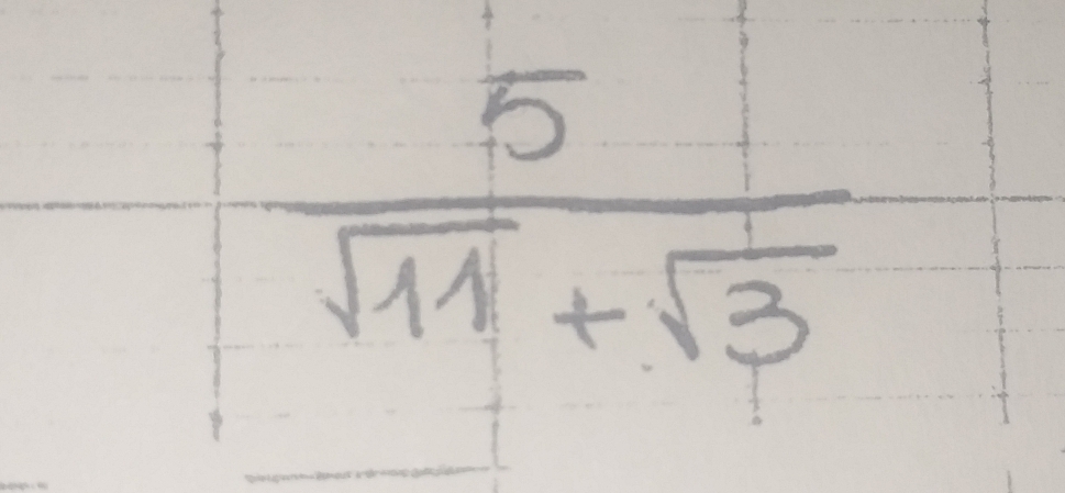  5/sqrt(11)+sqrt(3) 