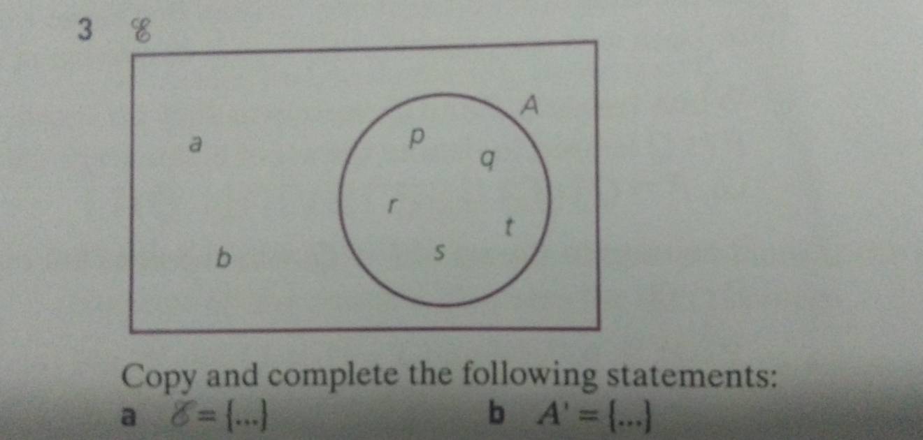 Copy and complete the following statements: 
a delta = ...
b A'= ...