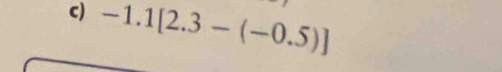 -1.1[2.3-(-0.5)]