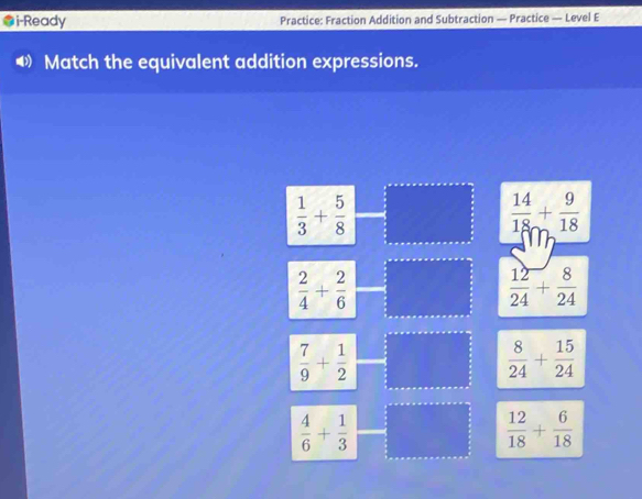 Solved: i-Ready Practice: Fraction Addition and Subtraction — Practice ...
