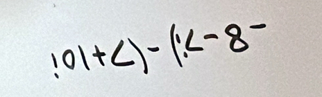 beginvmatrix 0endvmatrix +c)-(1