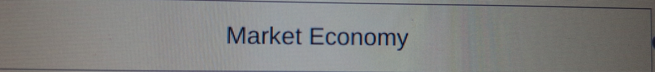 Market Economy