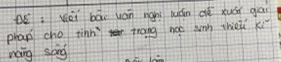 Dé i vèi bāi yán nán luán dé xuān gai 
phan cho tinn mang noo sunn thei xi 
nang sāng