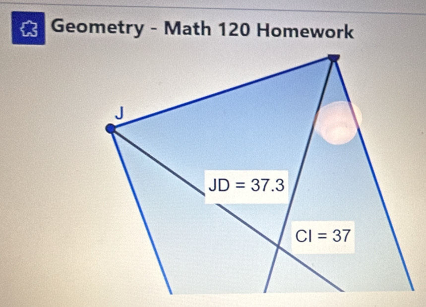 Geometry - Math 120 Homework